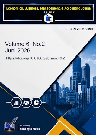 					View Vol. 6 No. 2 (2026): Economics, Business, Management, & Accounting Journal (Ebisma)
				